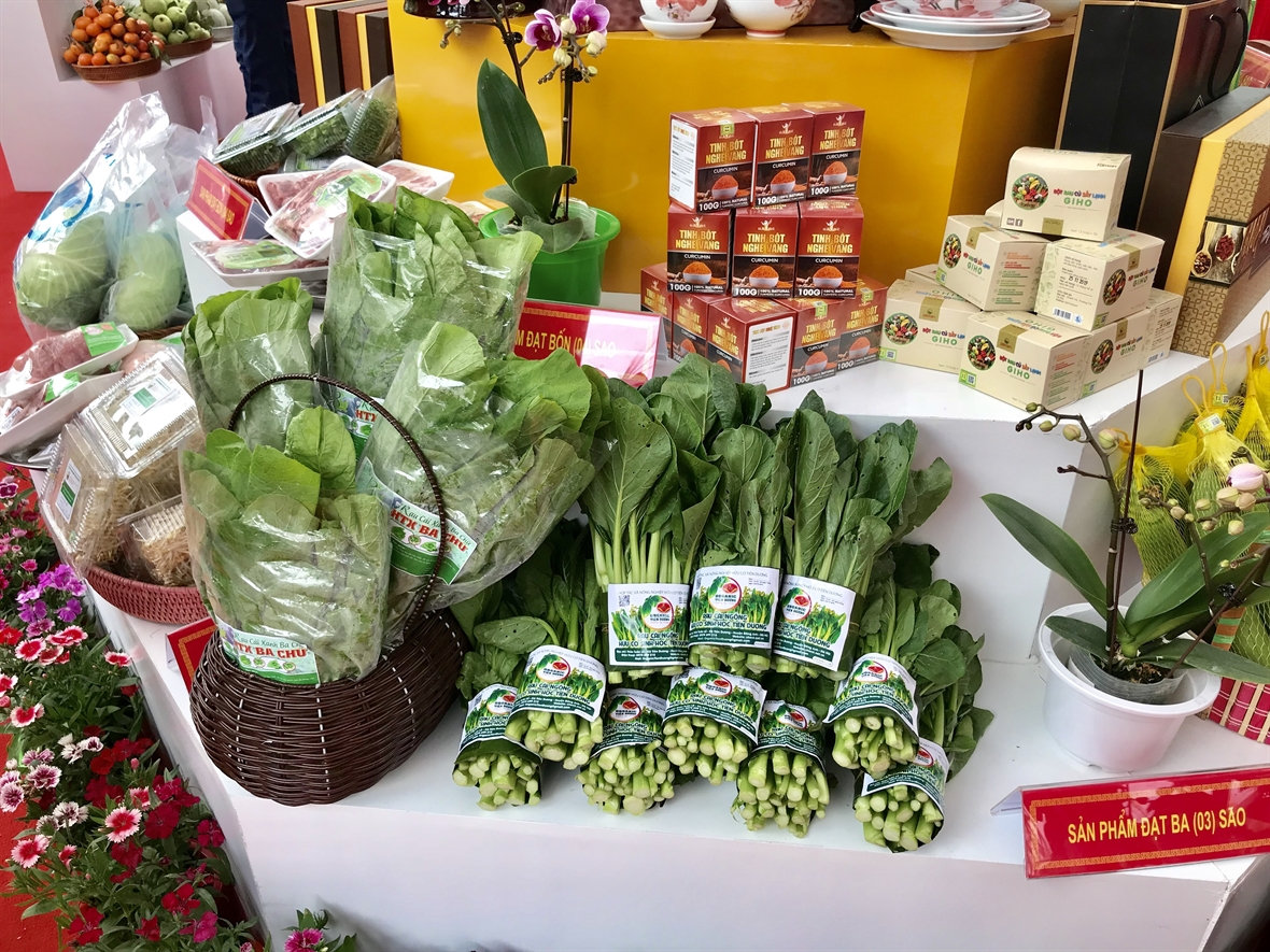 Sản phẩm của HTX Hữu cơ Tiên Dương