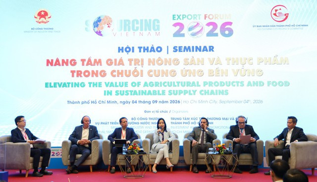 Ông Sven O. Dekker tham gia phiên thảo luận tại Hội thảo “Nâng tầm giá trị nông sản và thực phẩm trong chuỗi cung ứng bền vững” diễn ra tại TP.HCM ngày 4/9/2026. Ảnh: Oanh Lê