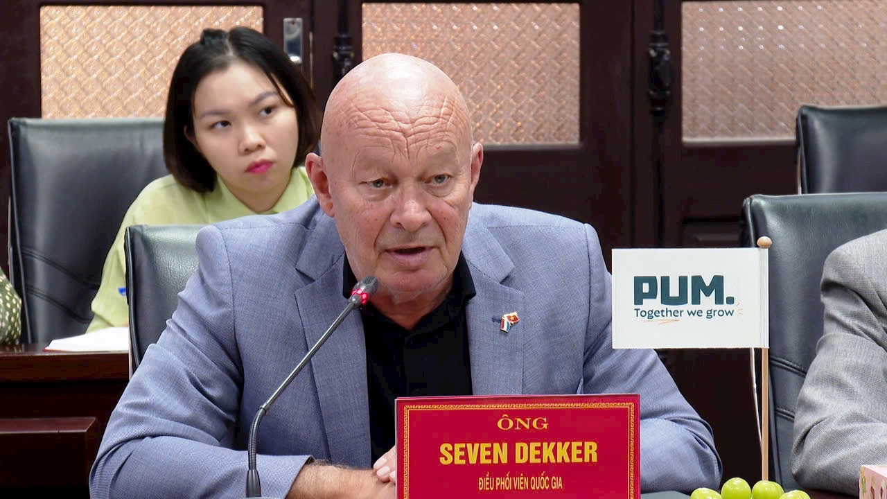 Ông Sven O. Dekker - người đồng sáng lập Công ty Viet Nam Food Europe BV. Ảnh: TL