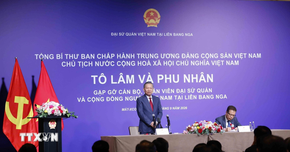 Tổng Bí thư, Chủ tịch nước mong doanh nhân người Việt tại Nga tiếp tục là hạt nhân thúc đẩy hợp tác hai nước
