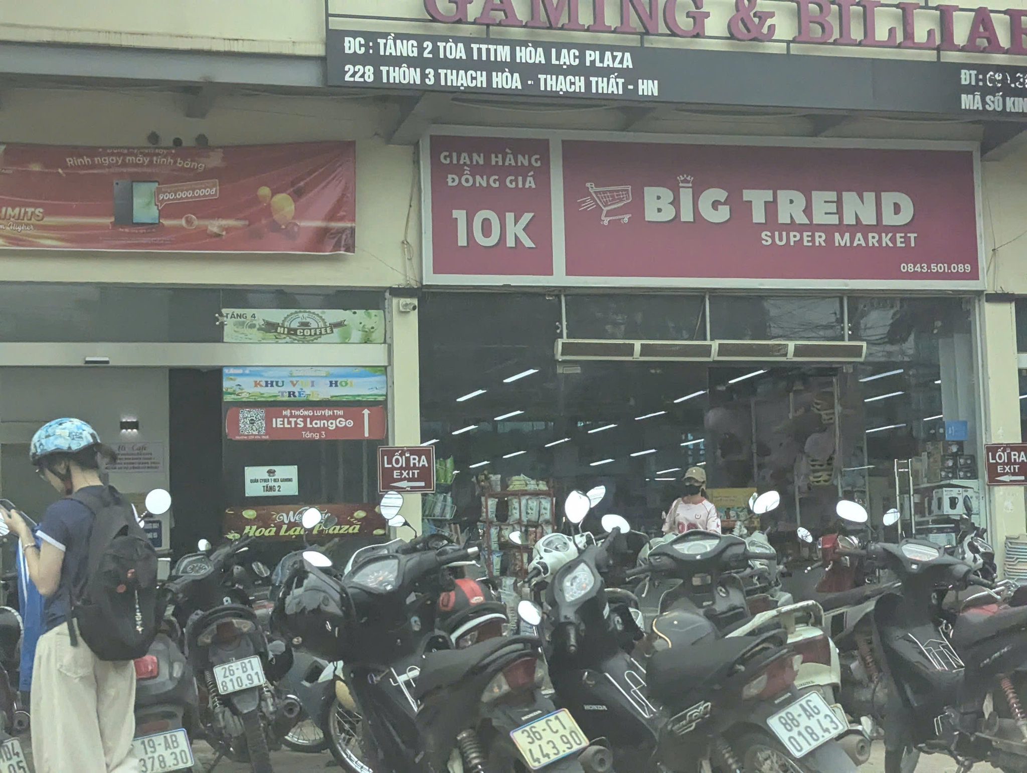 siêu thị sinh viên Hòa Lạc