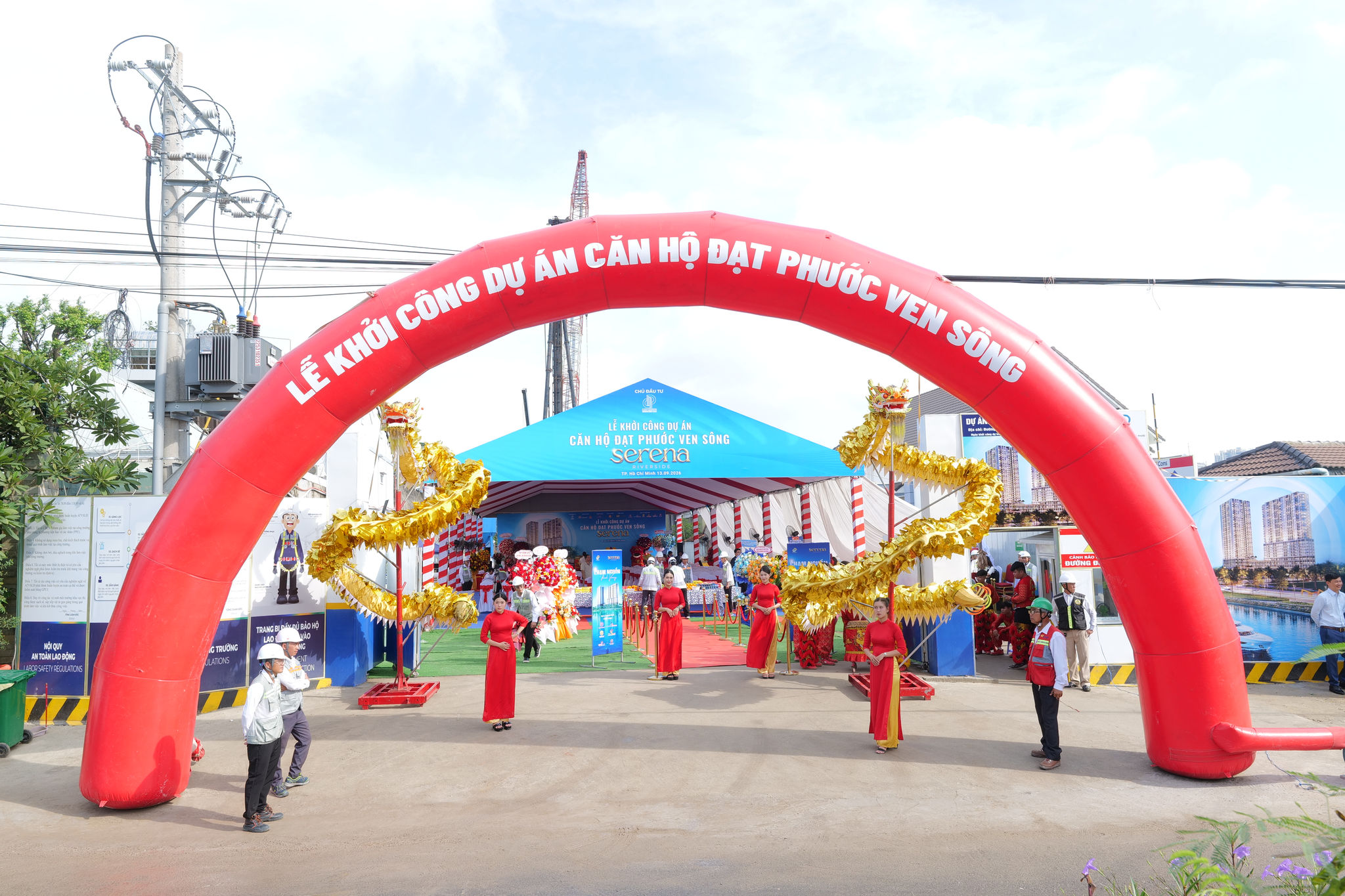 Lễ khởi công Dự án căn hộ ven sống Serena Riverside diễn ra sáng 13/9/2026. Ảnh: A.V