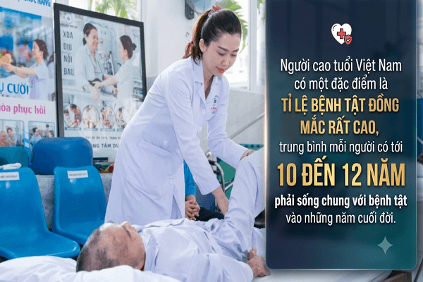 Người cao tuổi được điều trị tại Bệnh viện Thống Nhất (TP.HCM). Ảnh: PV