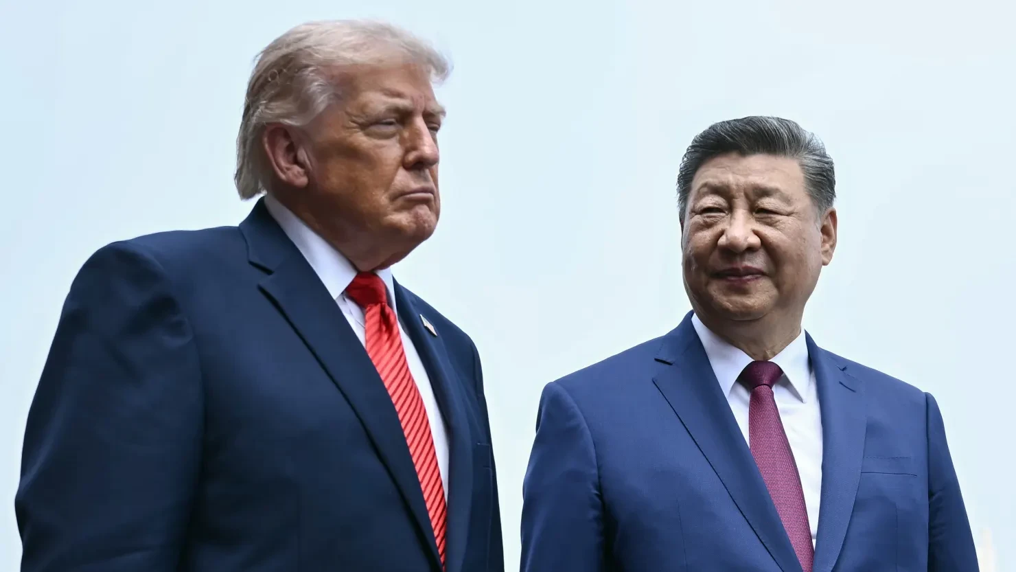 Ông Trump và Tập Cận Bình ở thủ đô Bắc Kinh ngày 14/5. Ảnh: Getty Images