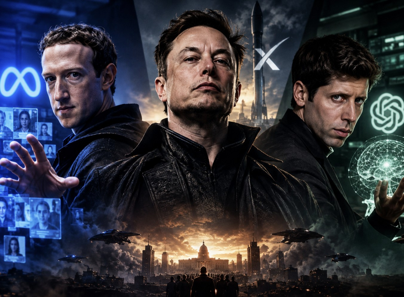 Mark Zuckerberg, Elon Musk, Sam Altman thành nhân vật phản diện trong phim Hollywood 