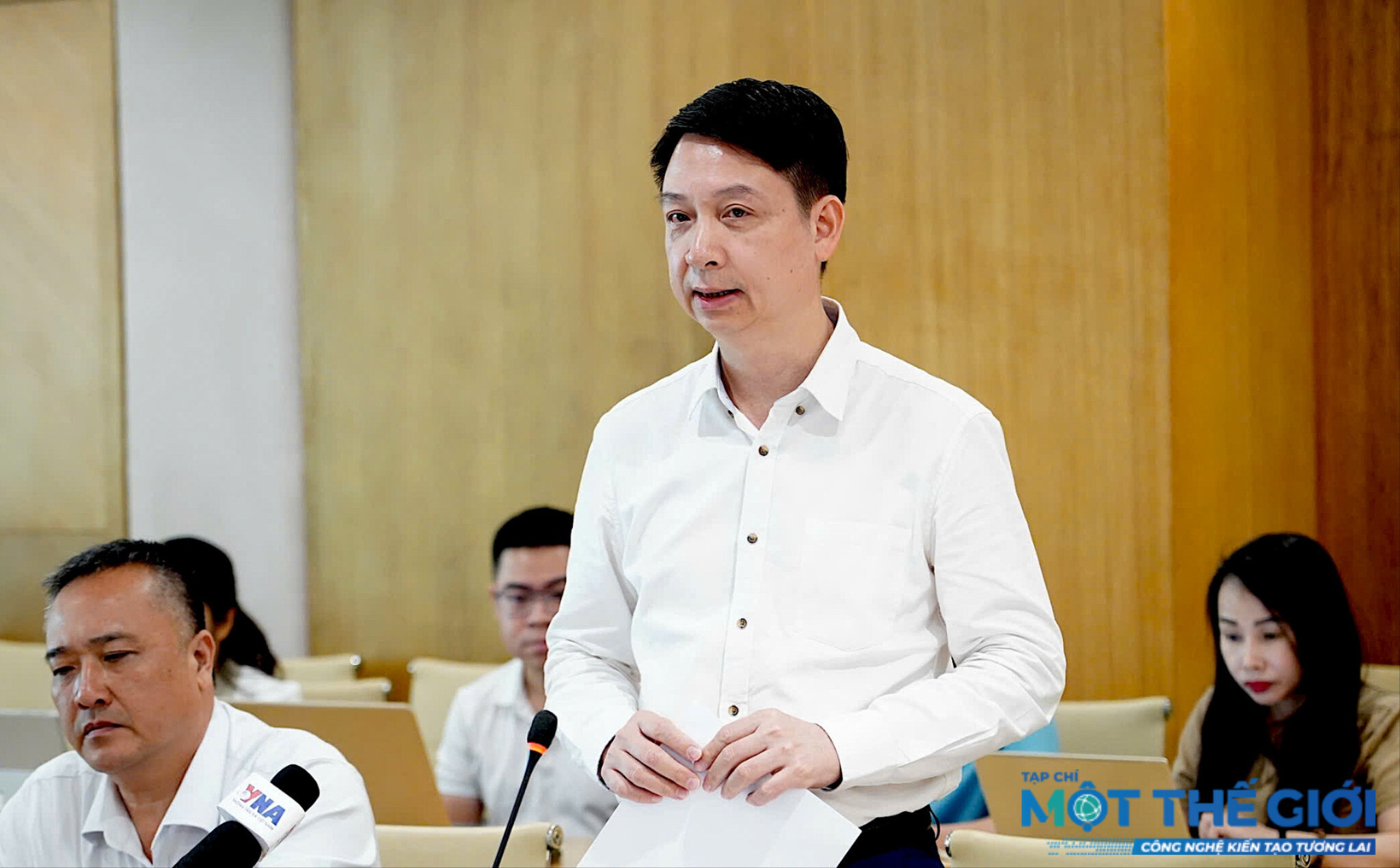Cục trưởng Cục Chuyển đổi số quốc gia Trần Duy Ninh. Ảnh: NP