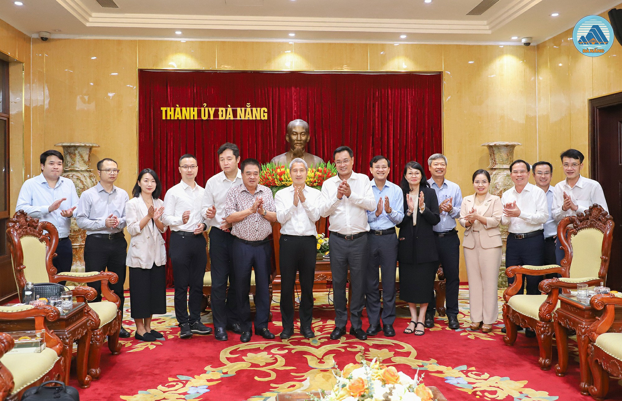 Lãnh đạo thành phố Đà Nẵng khẳng định đồng hành, tạo điều kiện thuận lợi cho các doanh nghiệp triển khai dự án đầu tư. Ảnh: Danang.gov.vn.<br>