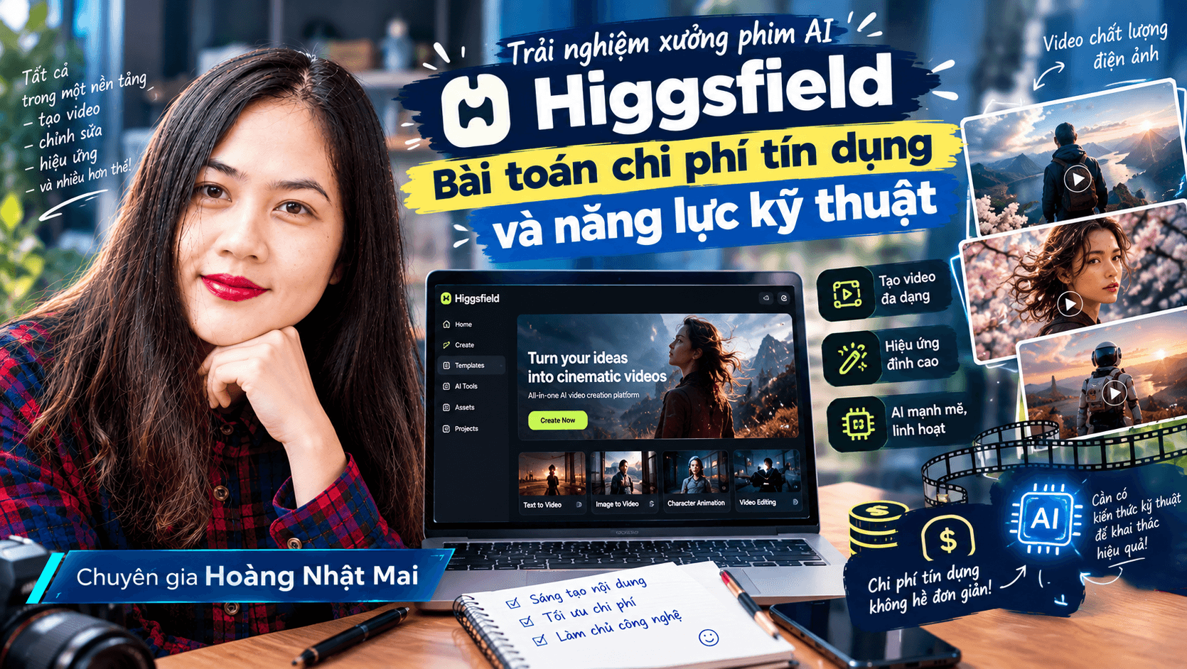 Trải nghiệm xưởng phim AI Higgsfield: Bài toán chi phí tín dụng và năng lực kỹ thuật 