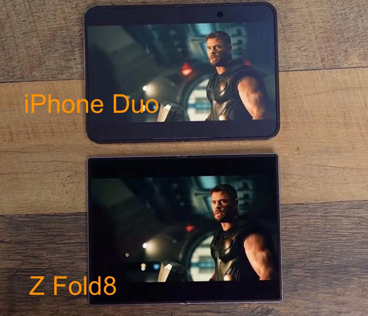 iPhone Duo hiển thị hình ảnh kém rực rỡ hơn Galaxy Z Fold 8