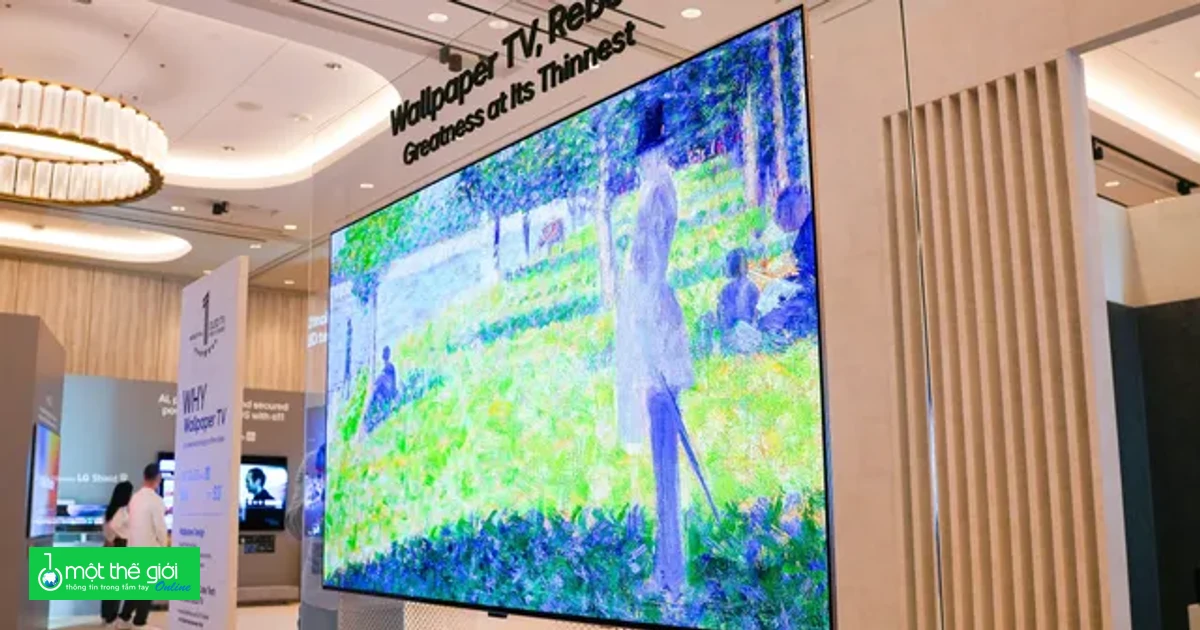 LG W6 Wallpaper mỏng 9 mm và các TV ấn tượng nhất CES 2026