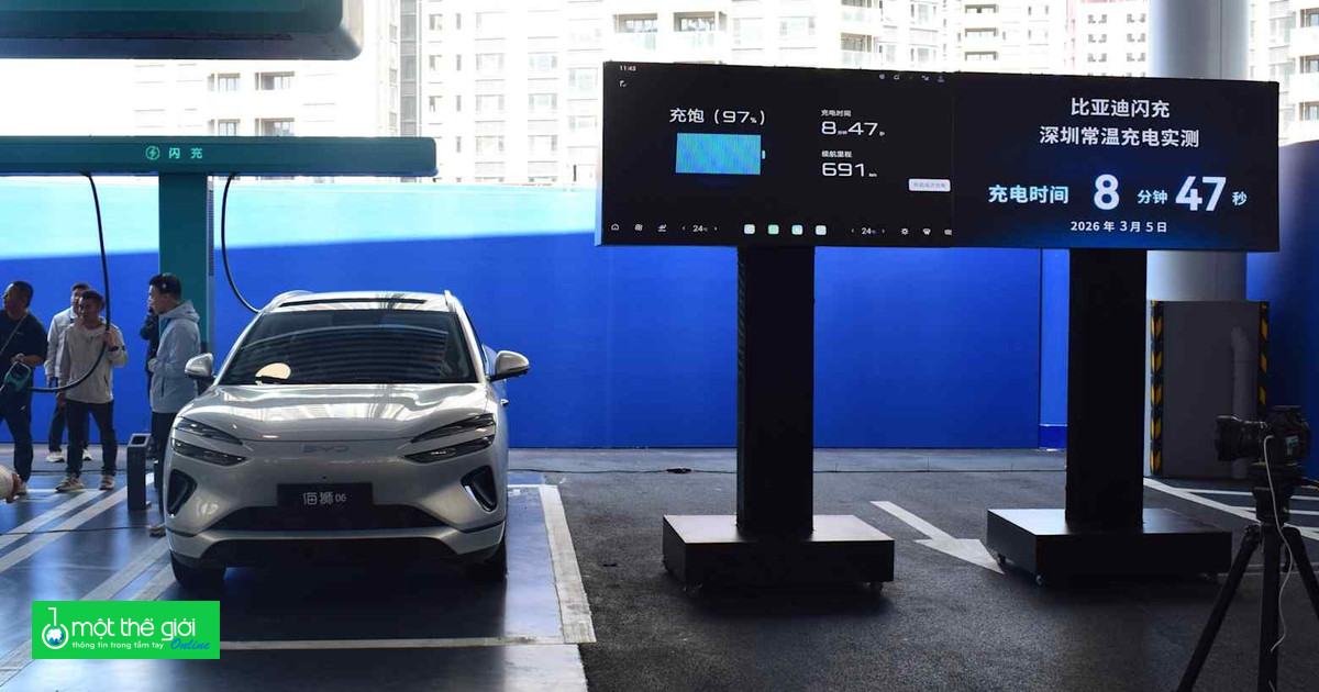 BYD tung pin xe điện sạc đầy trong 9 phút