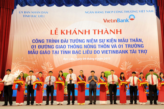 Vietinbank tài trợ 40 tỉ đồng cho tỉnh Bạc Liêu
