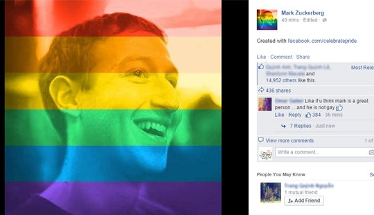 Facebook tung công cụ 'lục sắc' avatar ủng hộ cộng đồng LGBT