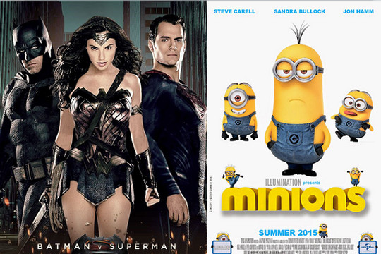 Trailer ‘Batman v Superman’ và ‘Minions' hot nhất tuần qua