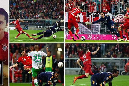Ghi 5 bàn trong 9 phút, sao Bayern khiến Ronaldo và Messi phải kinh hãi