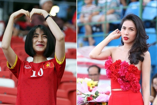 Đọ sắc các mỹ nhân Việt trên khán đài cổ vũ bóng đá