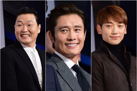Psy, Bi Rain ủng hộ Lee Byung Hun ra mắt phim mới sau scandal tình ái