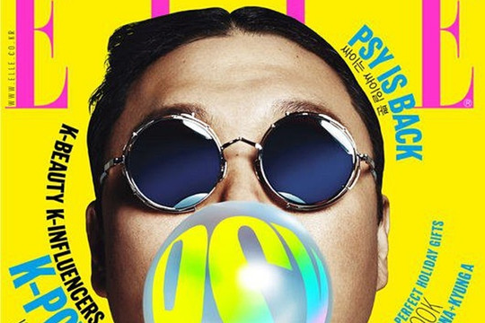 Psy là nam nghệ sĩ solo đầu tiên xuất hiện trên tạp chí thời trang Hàn Quốc
