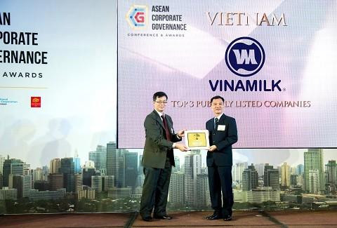 Vinamilk nhận giải Quản trị công ty khu vực Asean