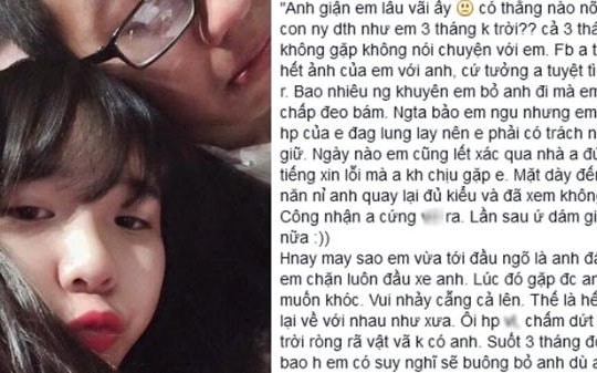 Tâm thư của gái xinh Hà thành bị bạn trai giận dỗi suốt 3 tháng