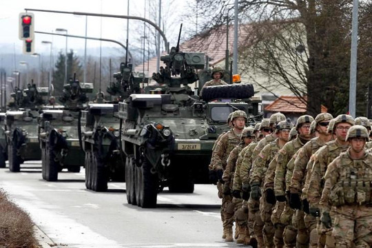 Mỹ triển khai 500 đơn vị quân đội tập trận sát biên giới Nga