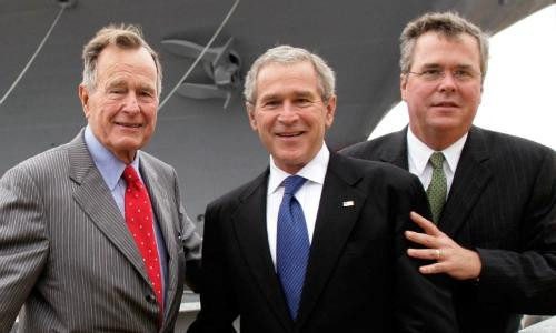 3 cha con nhà Bush tẩy chay bầu cử tổng thống Mỹ