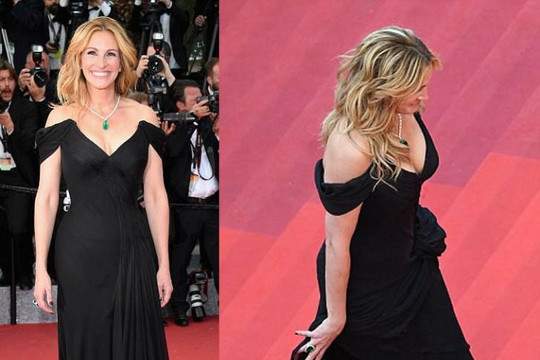'Người đàn bà đẹp' Julia Roberts chạy chân trần trên thảm đó Cannes