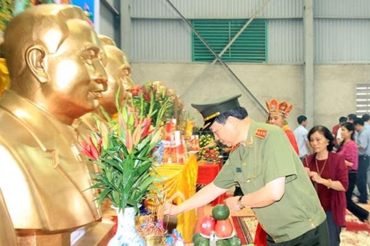 Học viện An ninh nhân dân làm lễ đúc tượng các cố Bộ trưởng Bộ Công an