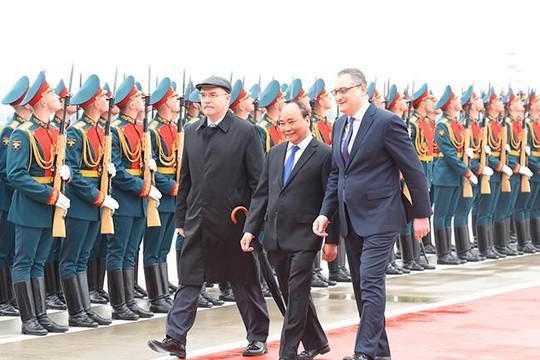 Thủ ướng Nguyễn Xuân Phúc tới Moskva, thăm chính thức Liên bang Nga