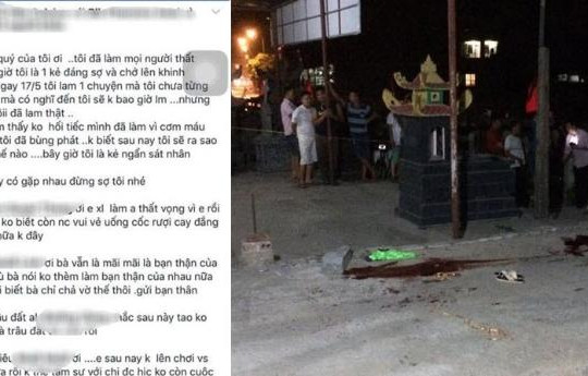 9X ở Hà Nội lên Facebook từ biệt bạn bè sau khi giết người 
