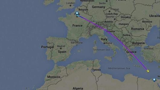 Máy bay chở khách Ai Cập biến mất khỏi radar trên đường bay từ Paris về Cairo