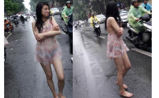 5 clip hot nhất ngày: Cô gái mặc váy xuyên thấu đi giữa trời mưa Hà Nội