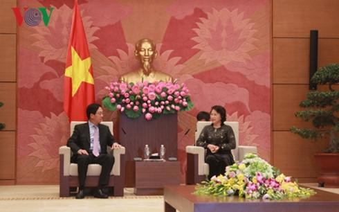 Chủ tịch QH Nguyễn Thị Kim Ngân tiếp Đại sứ Trung Quốc 