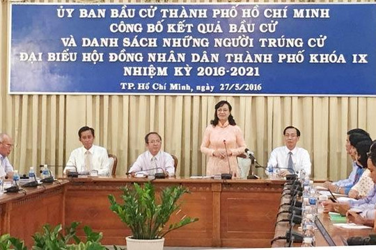 Ông Thành Phong, bà Quyết Tâm trúng cử HĐND TP với tỷ lệ cao nhất, nhì