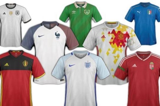 Trang phục thi đấu mới toanh của 24 đội dự Euro 2016