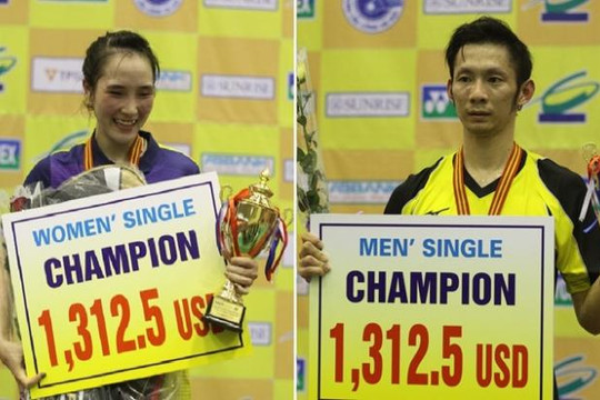Cặp đôi vàng Việt Nam vô địch giải cầu lông quốc tế Ciputra Hà Nội
