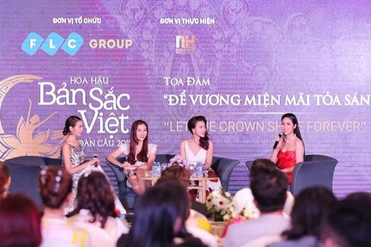 Thí sinh Hoa hậu Hoàn vũ Việt Nam dự thi Hoa hậu bản sắc Việt toàn cầu