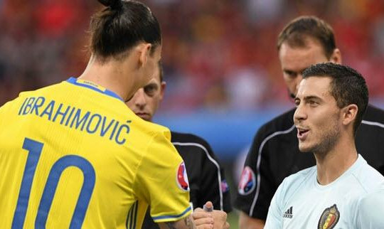Bỉ hạ Thụy Điển, Hazard vẫn ca ngợi Ibrahimovic 
