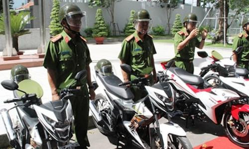 TP.HCM trang bị 100 xe mô tô đặc chủng cho công an bắt cướp