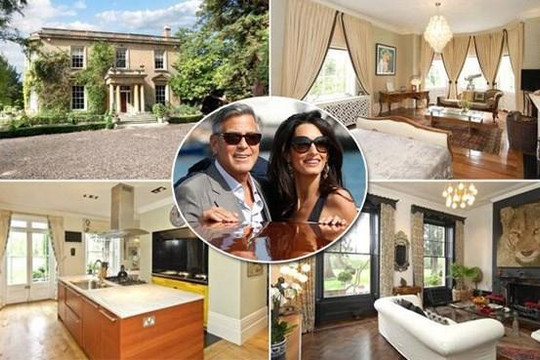 Ngắm dinh thự xa hoa của cặp đôi George Clooney và Amal Alamuddin