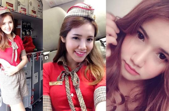 Nữ tiếp viên hàng không người Thái của Vietjet gây bão Facebook