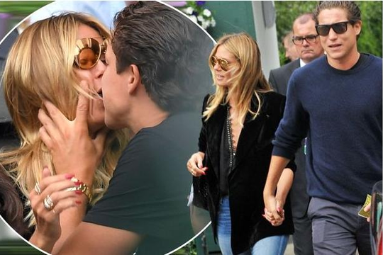 Heidi Klum bị phản ứng vì âu yếm bạn trai thô thiển giữa chốn đông người