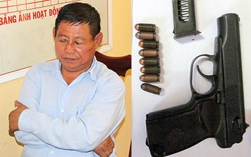3 khẩu súng, 500 viên đạn trong nhà trung tá Campuchia bắn chết người