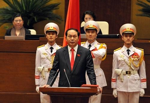 Ông Trần Đại Quang chính thức được giới thiệu làm Chủ tịch nước