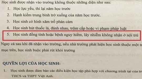 Hội người thân cộng đồng LGBT Việt Nam muốn đối thoại với trường Việt Anh