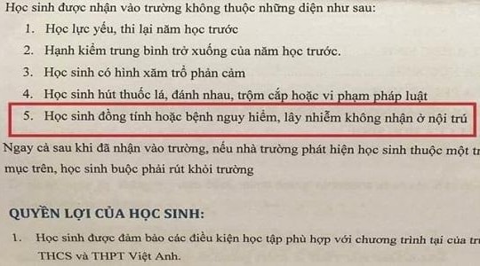 Hội người thân cộng đồng LGBT Việt Nam muốn đối thoại với trường Việt Anh