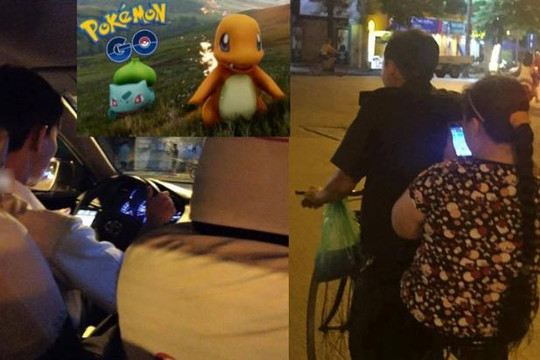Tài xế vừa lái taxi vừa bắt Pokemon khiến khách ở Hà Nội thót tim