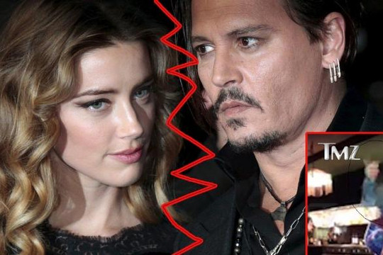 Lộ clip Johnny Depp nổi điên ném rượu hành hung vợ cũ
