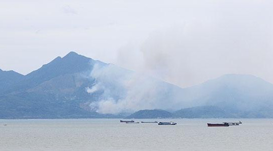 Đà Nẵng: Cháy dữ dội rừng đặc dụng Nam Hải Vân