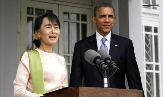 Gặp bà Suu Kyi, ông Obama tuyên bố sẽ dỡ bỏ cấm vận với Myanmar